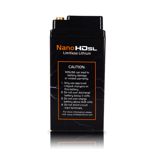 Nano -HD SL 12AH Motorcycle / Power sports Battery (BCI 20 Case)