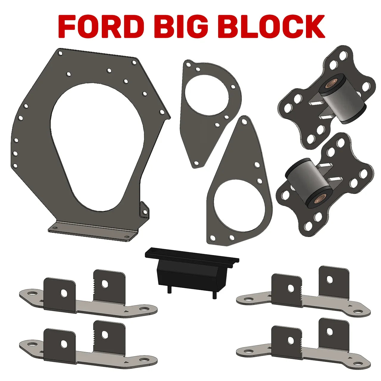 Big Block Ford Engine Mounting Kit (For Mechman Running Engine Stand)