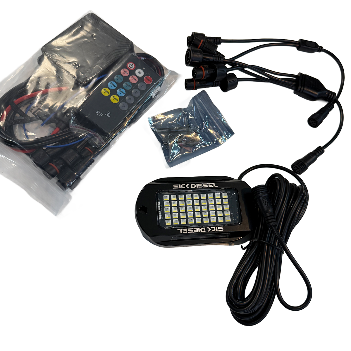 Rockglow-X | LED Rock Lights | 57 CHIP RGBW | 219 Chip White