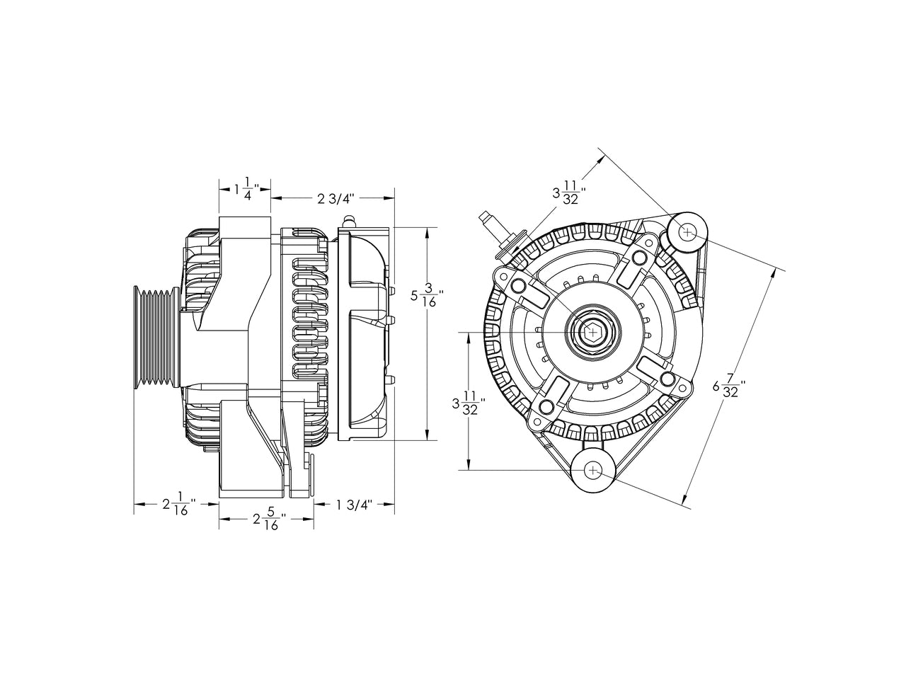 170 amp high output racing alternator for Toyota Supra 1JZ 2JZ - 1 wire turn on | 13546170-1 | by: Mechman @ the lowest price of $349.00