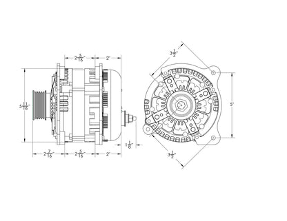 370 amp high output alternator Volkswagen Jetta / Beetle / Golf / GTI | 13852370 | by: Mechman @ the lowest price of $599.00