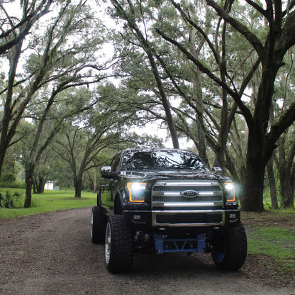 2015-2017 Ford F150 LED “Ghost” Grille Light Kit – Platinum, 6500 K White, IP67 Waterproof
