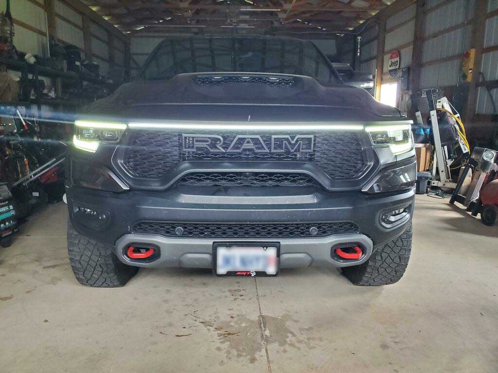 2021-2024 Ram 1500 TRX LED “Power” Grille Bar – IP67, Bolt-On, Black or Silver Frame