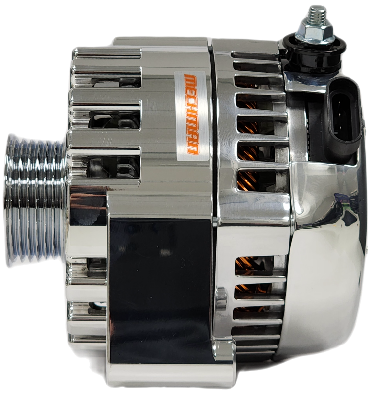 Chrome high output 170 amp billet alternator GM LS engine swap | B8206170C | by: Mechman @ the lowest price of $519.00