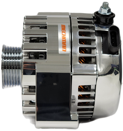 Chrome high output 170 amp billet alternator GM LS engine swap | B8206170C | by: Mechman @ the lowest price of $519.00