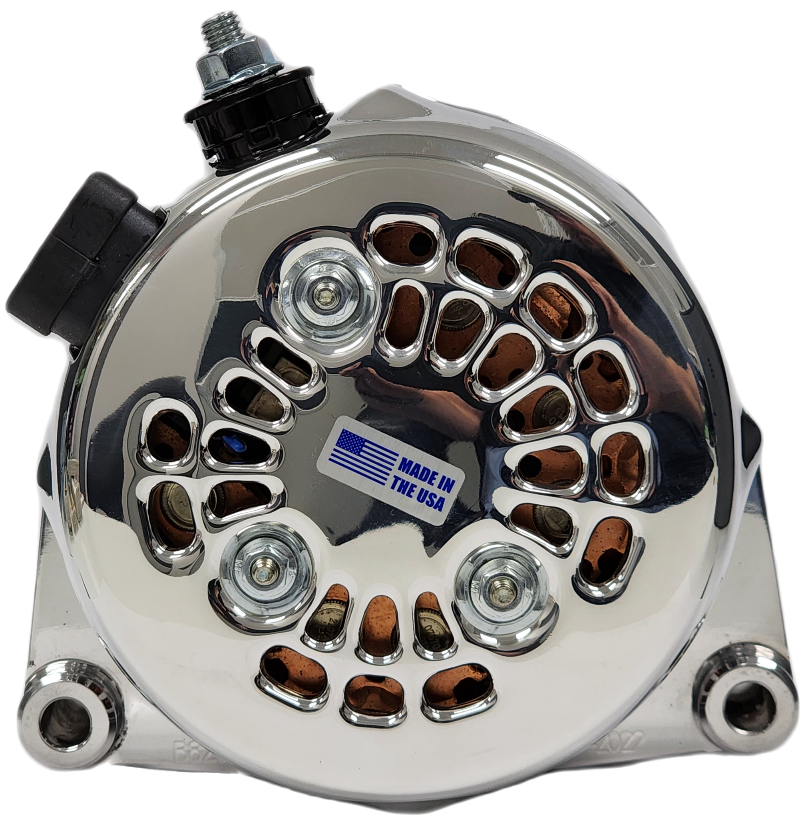 Billet Polished 170 amp racing alternator GM truck LS engine swap | B8206170P | by: Mechman @ the lowest price of $459.00