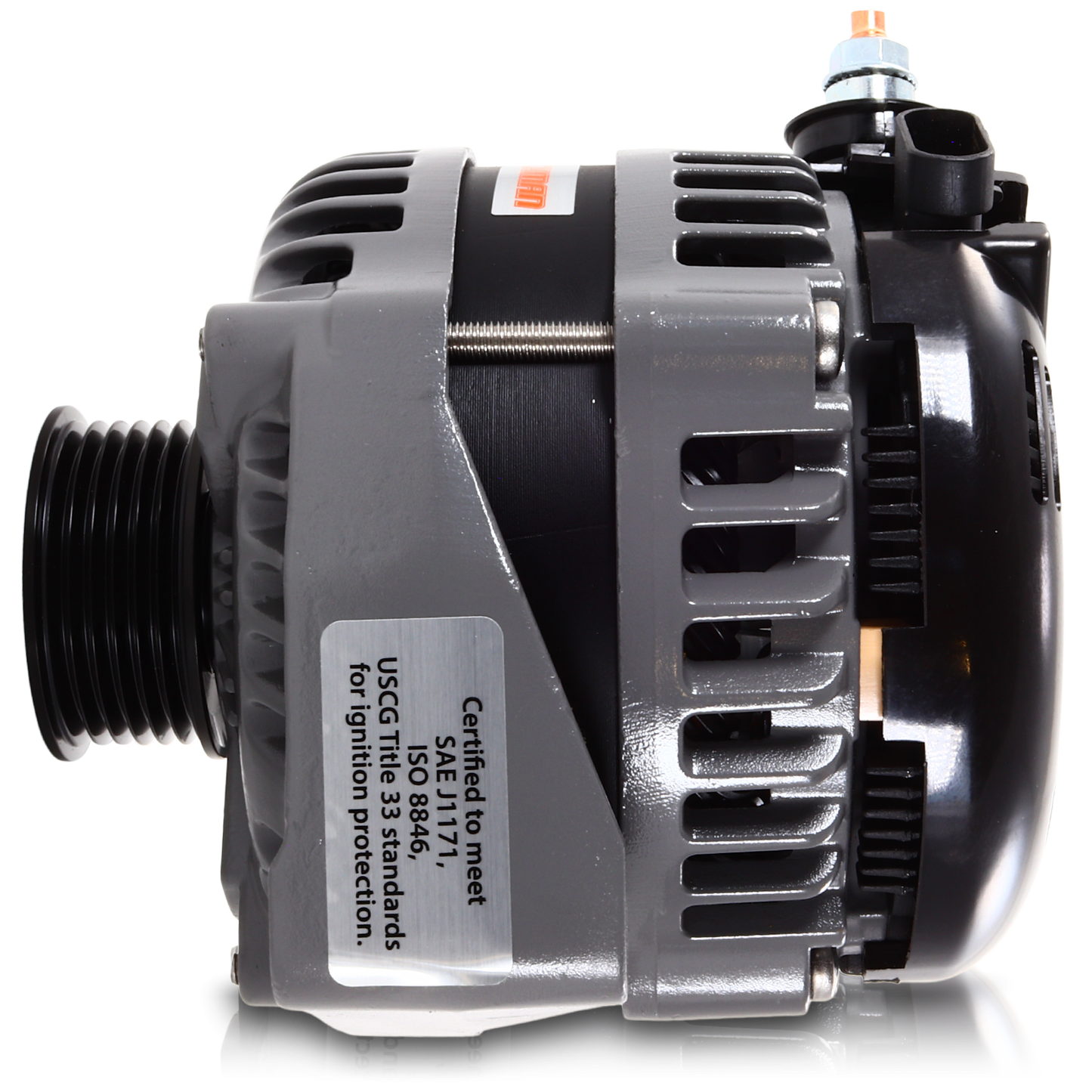 250 amp Large Case H.O. Marine alternator for late model GM LS engines | M8206250 | by: Mechman @ the lowest price of $699.00