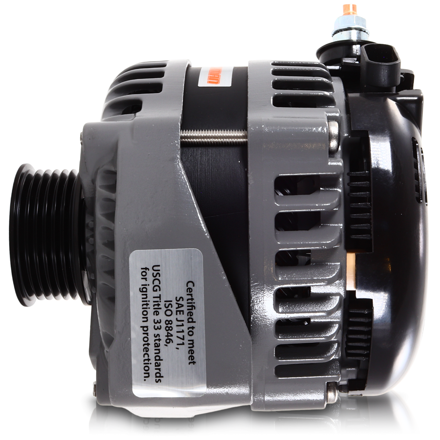 250 amp Large Case H.O. Marine alternator for late model GM LS engines | M8206250 | by: Mechman @ the lowest price of $699.00