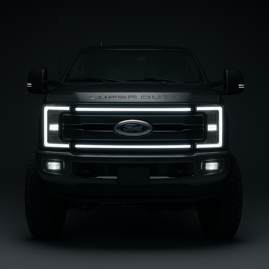 2017-2019 Ford F-250/F-350/F-450/F-550 “Ghost” LED Grille Light Kit – KR,LARIAT,XLT, XL, IP67