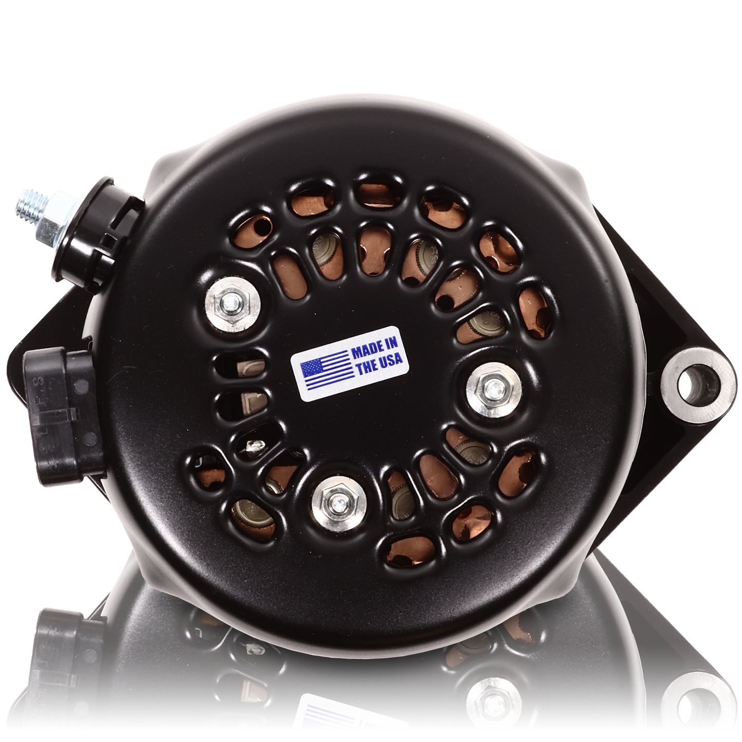 170 amp racing alternator for 1963-1985 GM - BLACK (includes 2 pulleys) | 7127170B | by: Mechman @ the lowest price of $349.00