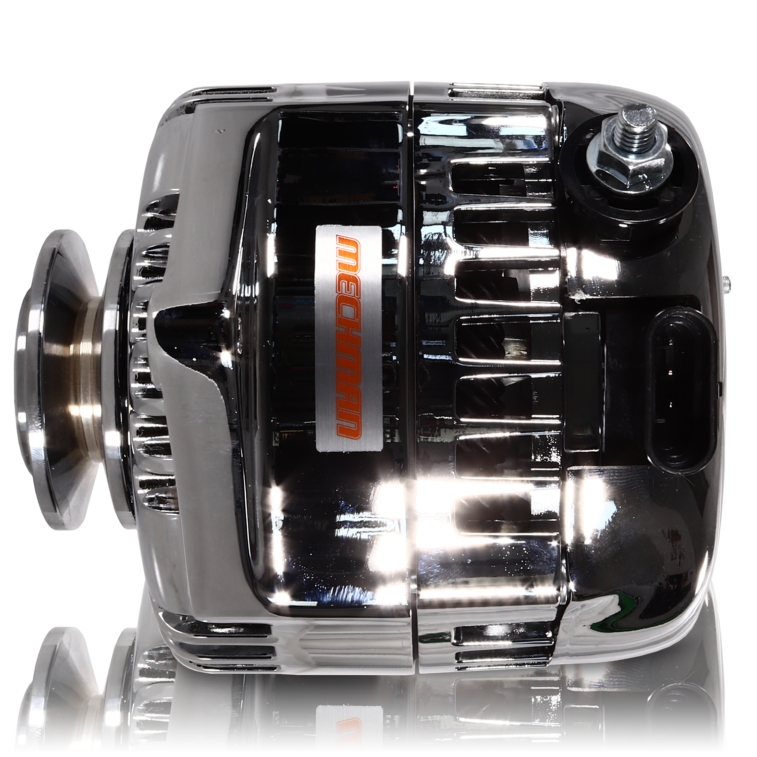 170 am racing alternator - 63-85 GM - Chrome (includes 2 pulleys) | 7127170C | by: Mechman @ the lowest price of $449.00