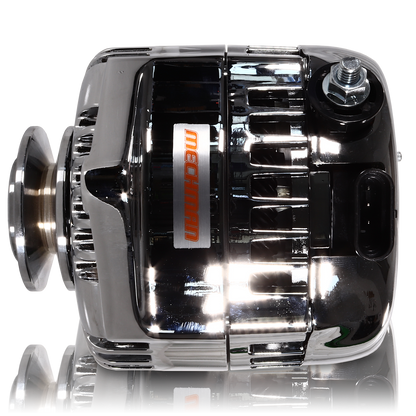 170 am racing alternator - 63-85 GM - Chrome (includes 2 pulleys) | 7127170C | by: Mechman @ the lowest price of $449.00