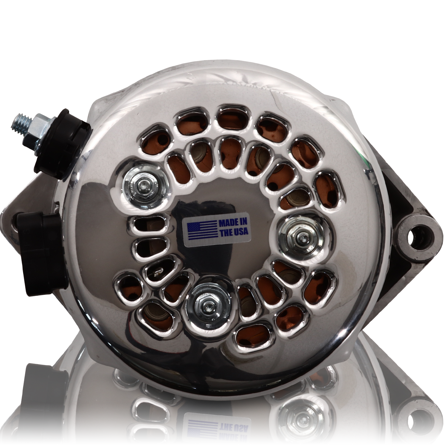 170 amp racing alternator - 63-85 GM - Polished (includes 2 pulleys) | 7127170P | by: Mechman @ the lowest price of $429.00