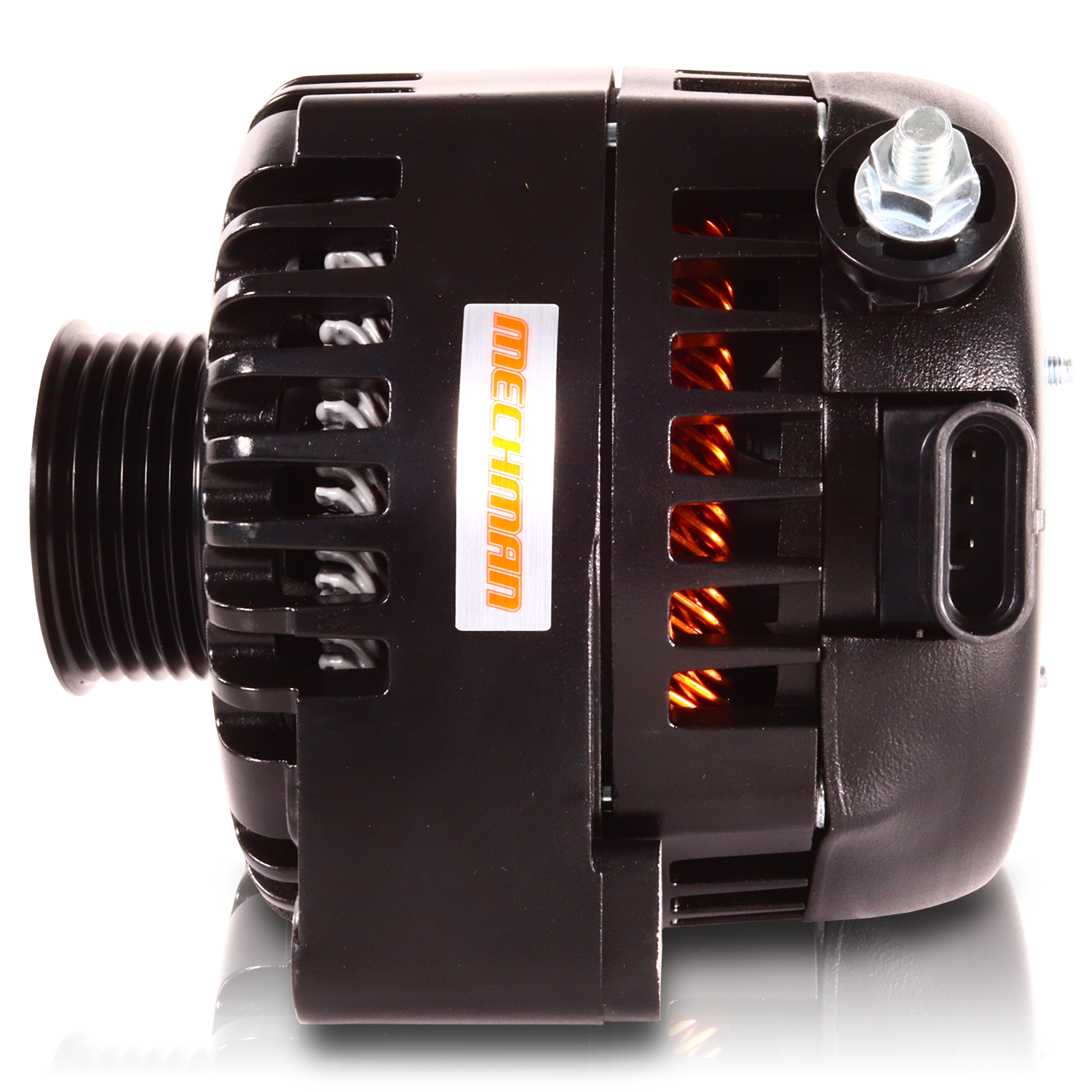 240 Amp 6 Phase 88-95 GM Truck High Output Alternator Black Finish | 8165240B | by: Mechman @ the lowest price of $444.00