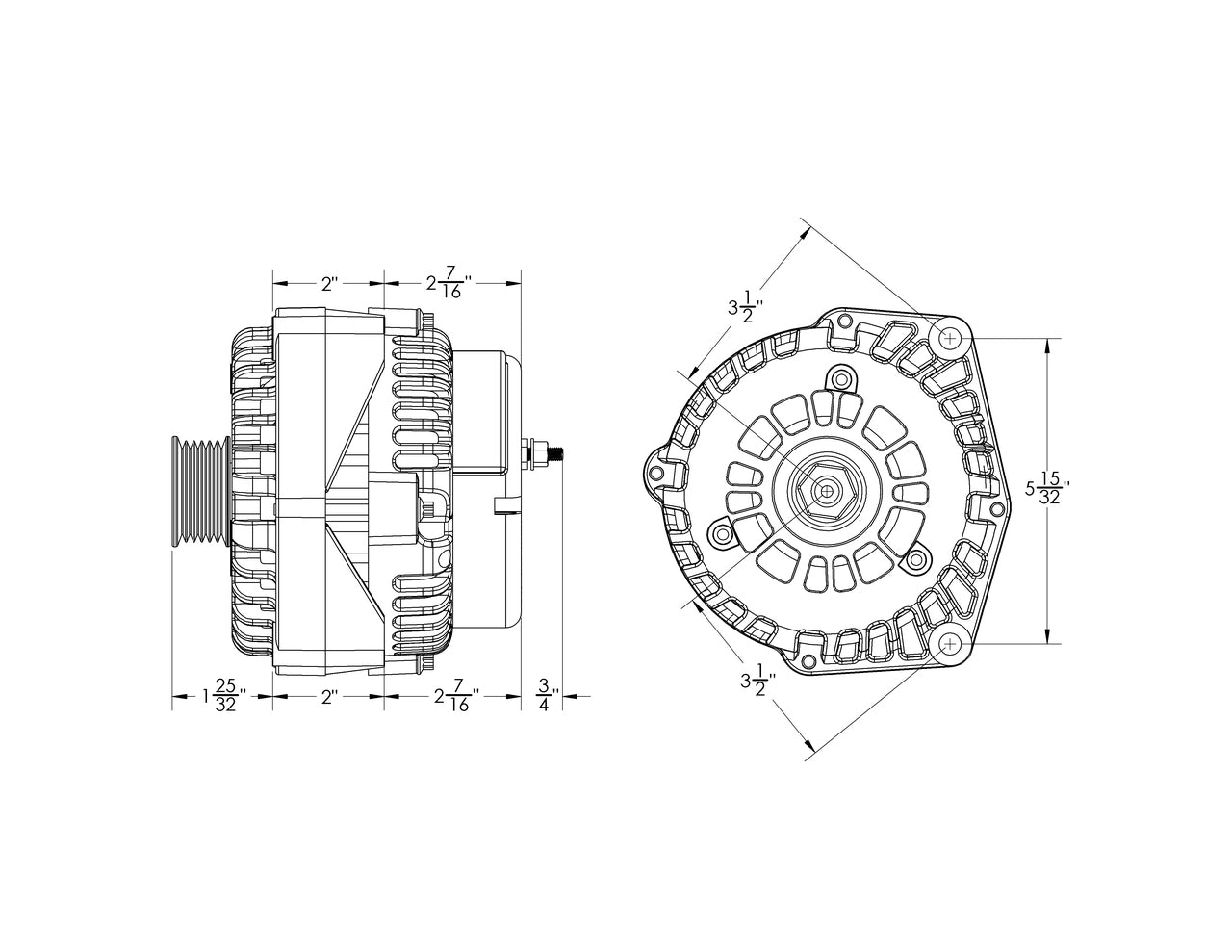 240 amp high output GM Truck / SUV alternator w/ 4 pin oval plug | 8206240 | by: Mechman @ the lowest price of $349.00
