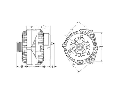 G Series 240 amp alternator for GM truck w/ 2 pin plug | 8302240 | by: Mechman @ the lowest price of $349.00