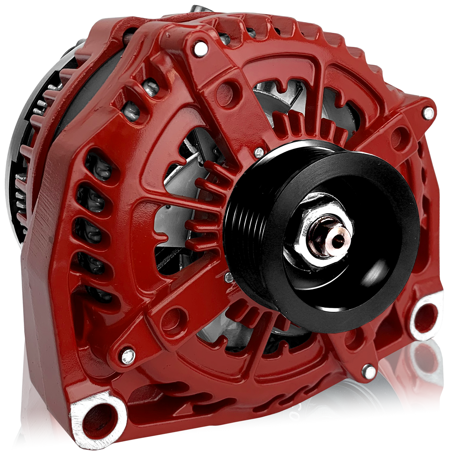 250 Amp High Output Alternator - 2001-2007 6.6L Duramax LB7/LLY/LBZ & 1996-2004 GM Gas - Red