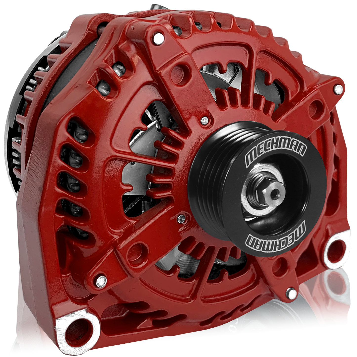 400 Amp High Output Alternator - 2001-2007 6.6L Duramax LB7/LLY/LBZ & 1996-2004 GM Gas - Red