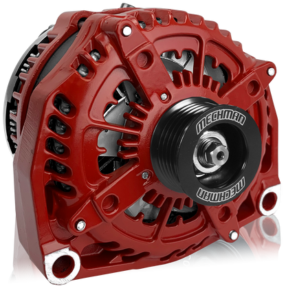 400 Amp High Output Alternator - 2001-2007 6.6L Duramax LB7/LLY/LBZ & 1996-2004 GM Gas - Red