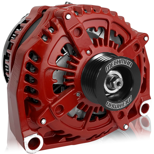 400 Amp High Output Alternator - 2001-2007 6.6L Duramax LB7/LLY/LBZ & 1996-2004 GM Gas - Red