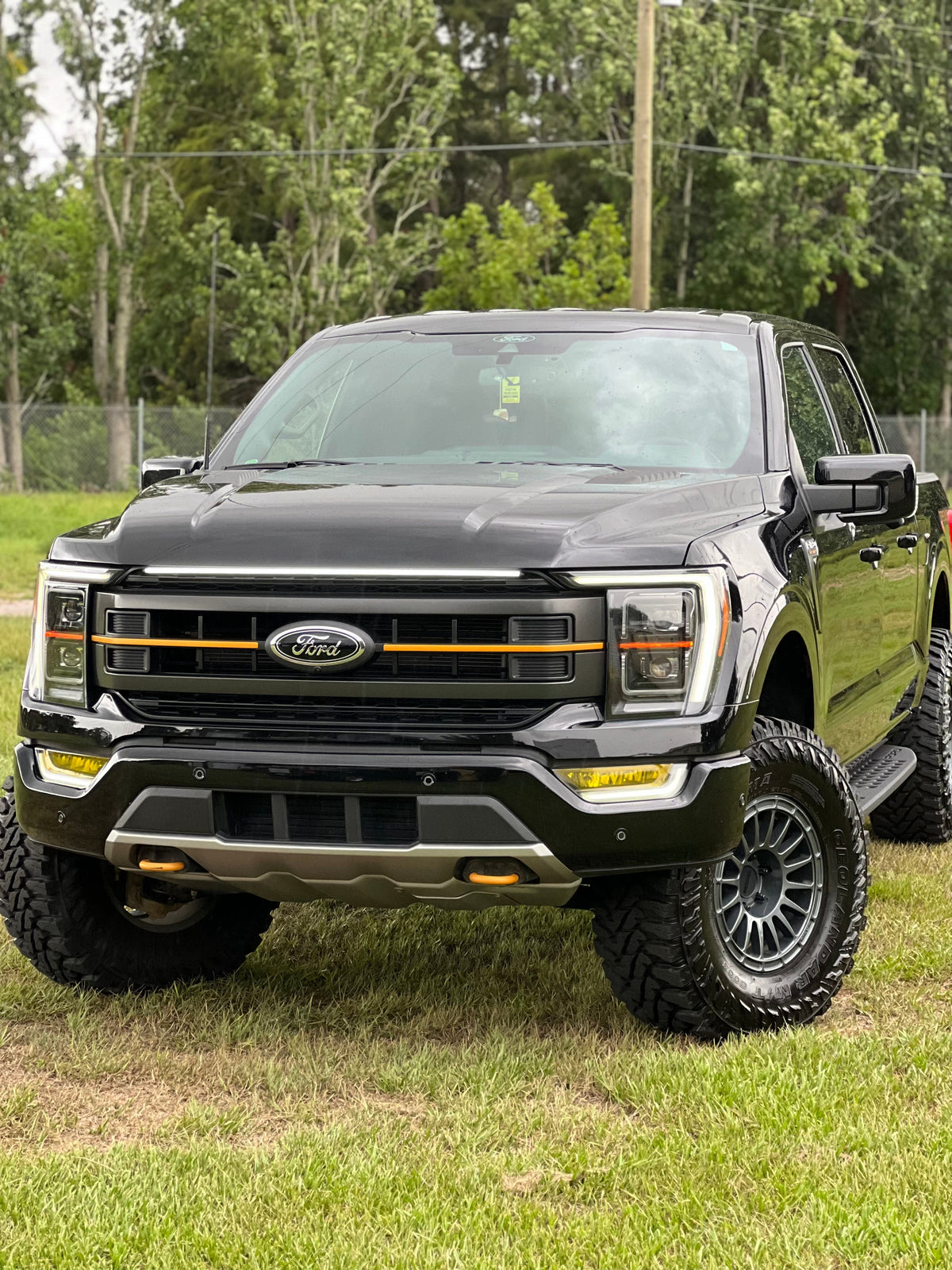2021-2023 Ford F150 Tremor LED Grille Light Kit – White DRL Strip, IP67, Plug-and-Play Ready