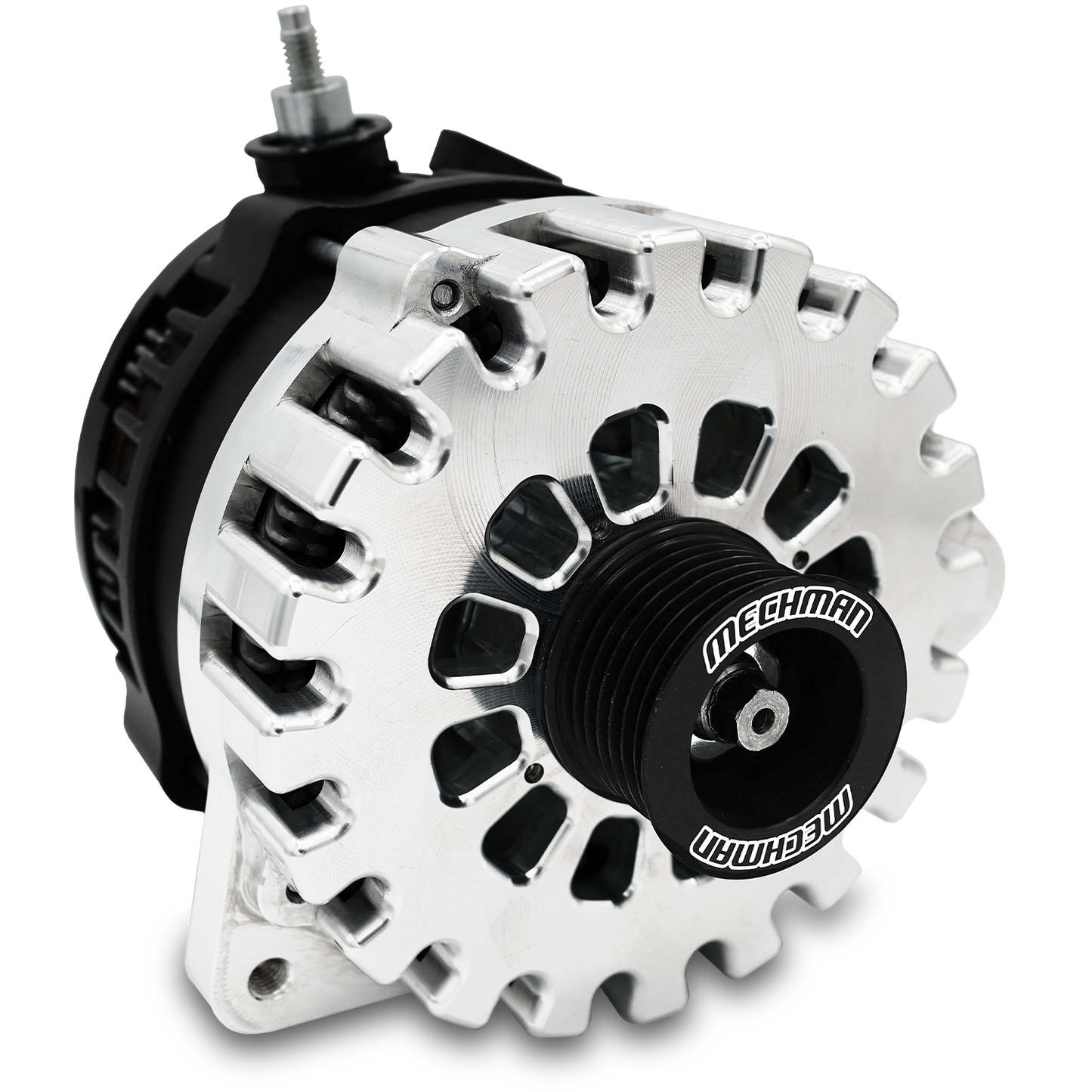 Mechman 400 Amp Machined Billet Alternator for Nissan & Infiniti 2.5L 3.0L B1119400M