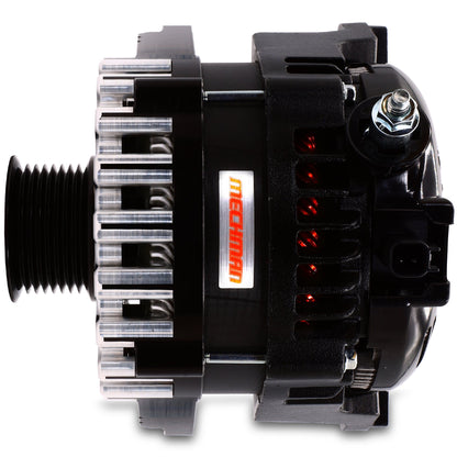 370 Amp High Output Alternator - 2007-2026 Dodge Ram 6.7L Cummins - Black Billet