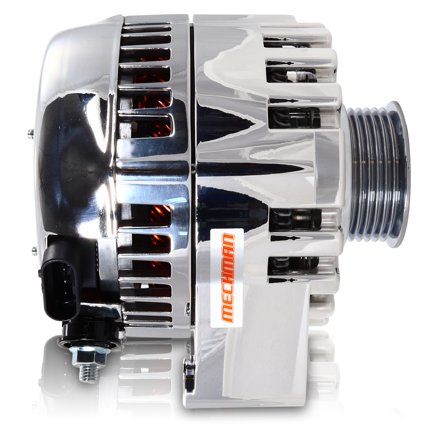 S Series Billet 240 AMP Racing Alternator For C6 Corvette - Chrome Finish | B13969240C | by: Mechman @ the lowest price of $624.00