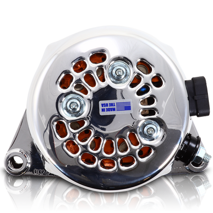 S Series Billet 240 AMP Racing Alternator For C6 Corvette - Chrome Finish | B13969240C | by: Mechman @ the lowest price of $624.00