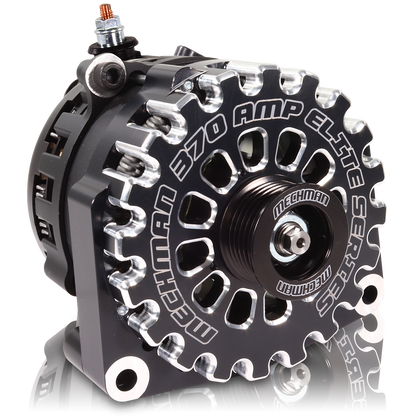 High output 370 Amp Black Billet Alternator for 14-18 GM Silverado Sierra Suburban Tahoe Escalade | B14019370B | by: Mechman @ the lowest price of $629.00