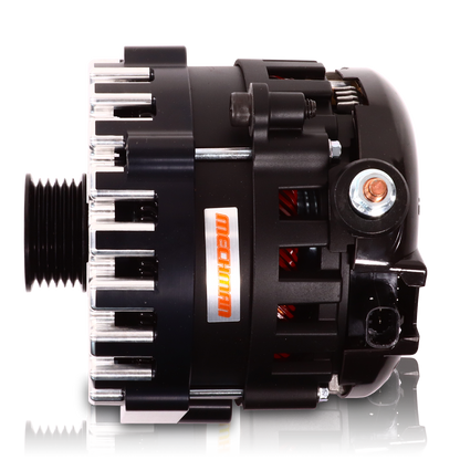 High output 370 Amp Black Billet Alternator for 14-18 GM Silverado Sierra Suburban Tahoe Escalade | B14019370B | by: Mechman @ the lowest price of $629.00