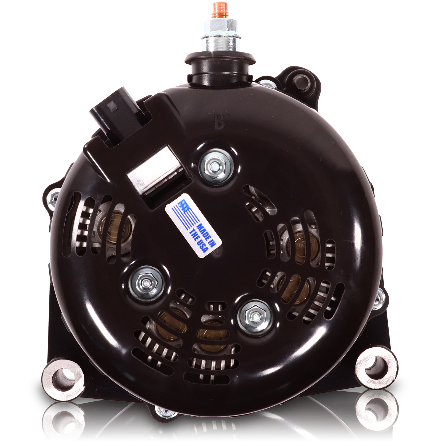 High output 370 Amp Black Billet Alternator for 14-18 GM Silverado Sierra Suburban Tahoe Escalade | B14019370B | by: Mechman @ the lowest price of $629.00