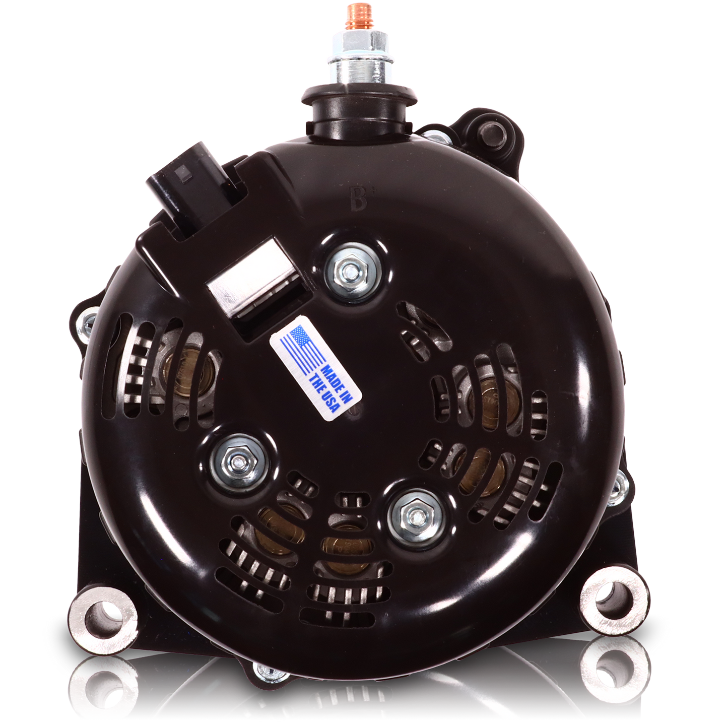 High output 370 Amp Red Billet Alternator for 14-18 GM Silverado Sierra Suburban Tahoe Escalade | B14019370RD | by: Mechman @ the lowest price of $629.00