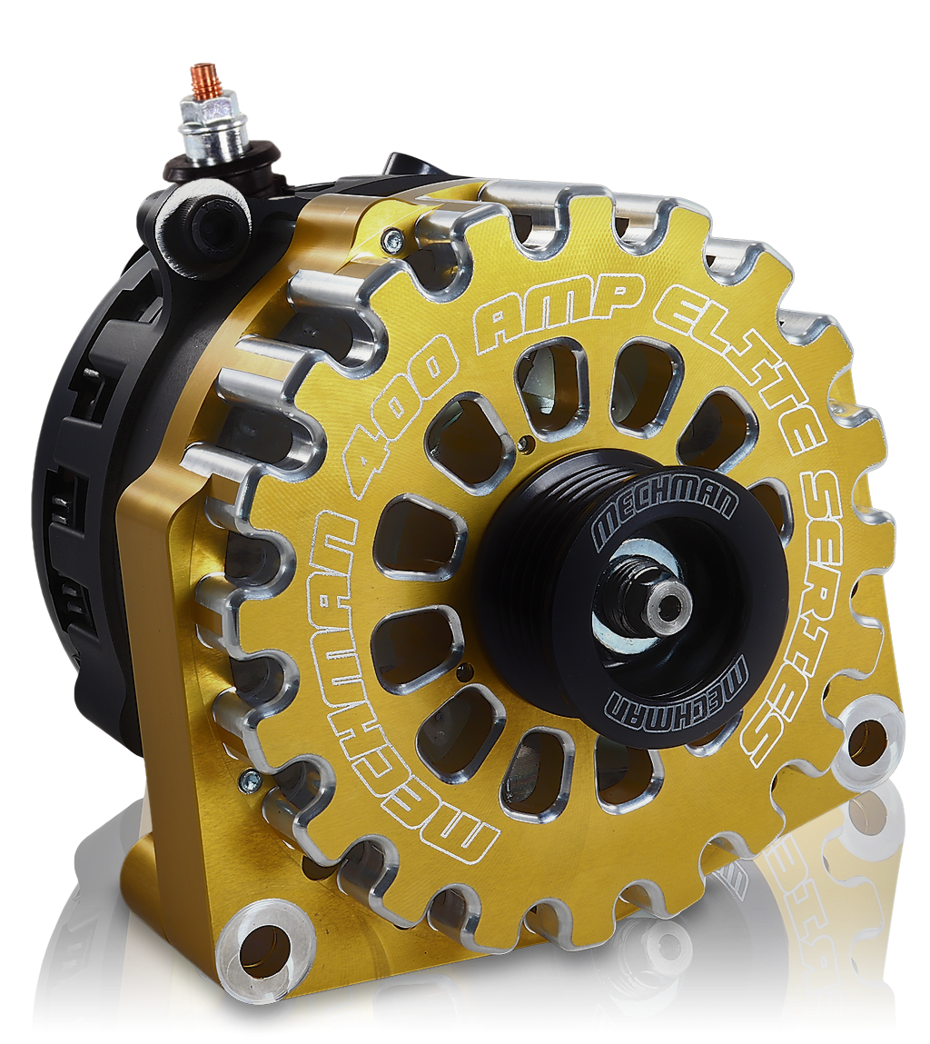 High output 400 Amp Gold Billet Alternator for 14-18 GM Silverado Sierra Suburban Tahoe Escalade | B14019400GO | by: Mechman @ the lowest price of $699.00