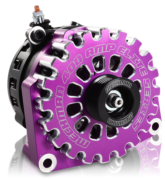High output 400 Amp Purple Billet Alternator for 14-18 GM Silverado Sierra Suburban Tahoe Escalade | B14019400PU | by: Mechman @ the lowest price of $699.00