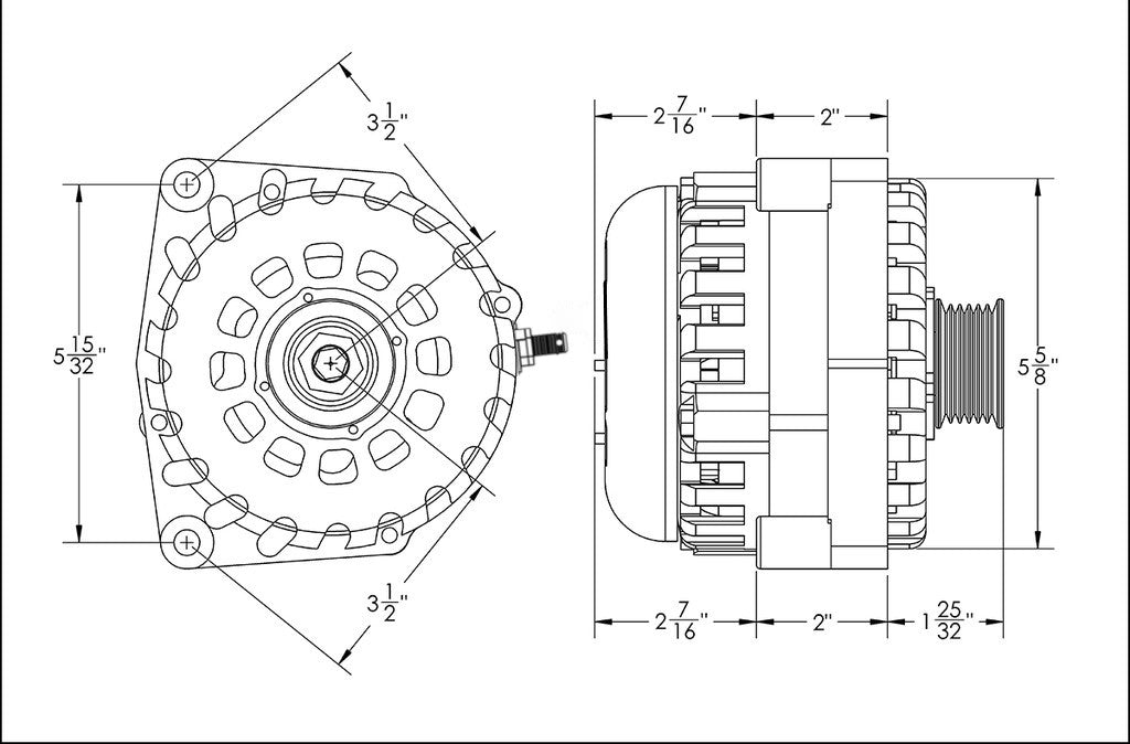 High output 400 Amp Orange Billet Alternator for 14-18 GM Silverado Sierra Suburban Tahoe Escalade | B14019400OR | by: Mechman @ the lowest price of $699.00