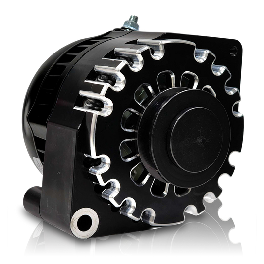 S Series Billet 170a racing alt - Early Ford - Black