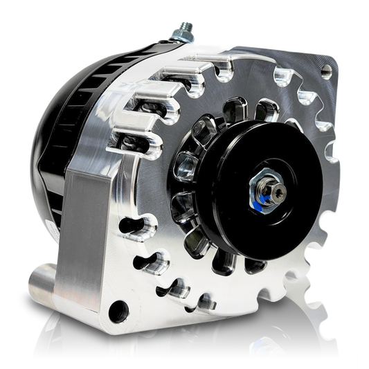 S Series Billet 170a racing alt - Early Ford - Chrome