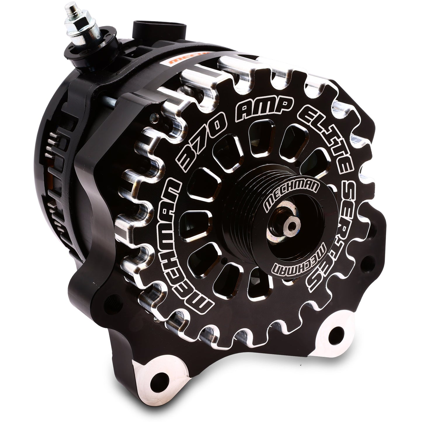 370-amp Billet V-mount alternator for SOHC Ford Modular Engines