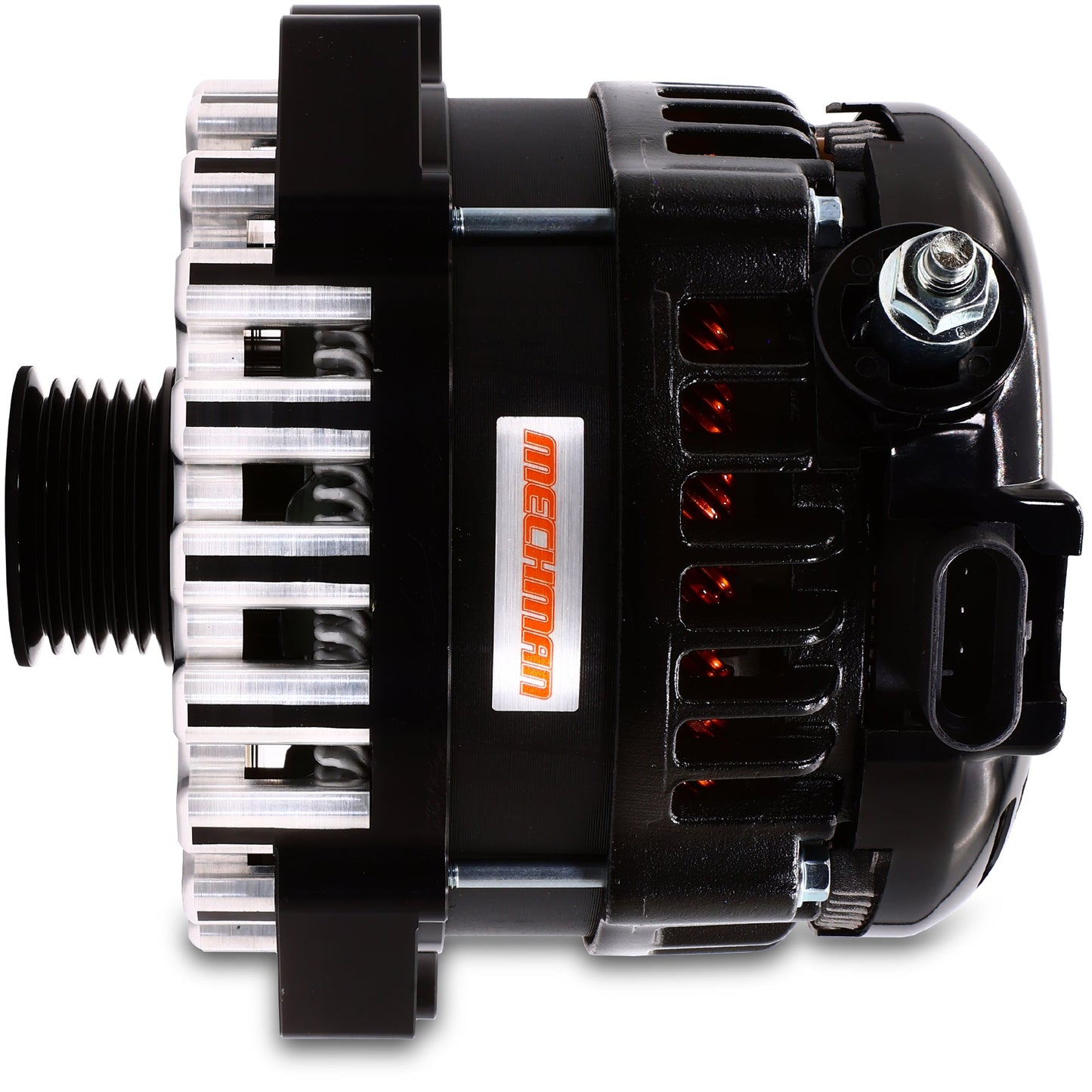 370-amp Billet V-mount alternator for SOHC Ford Modular Engines