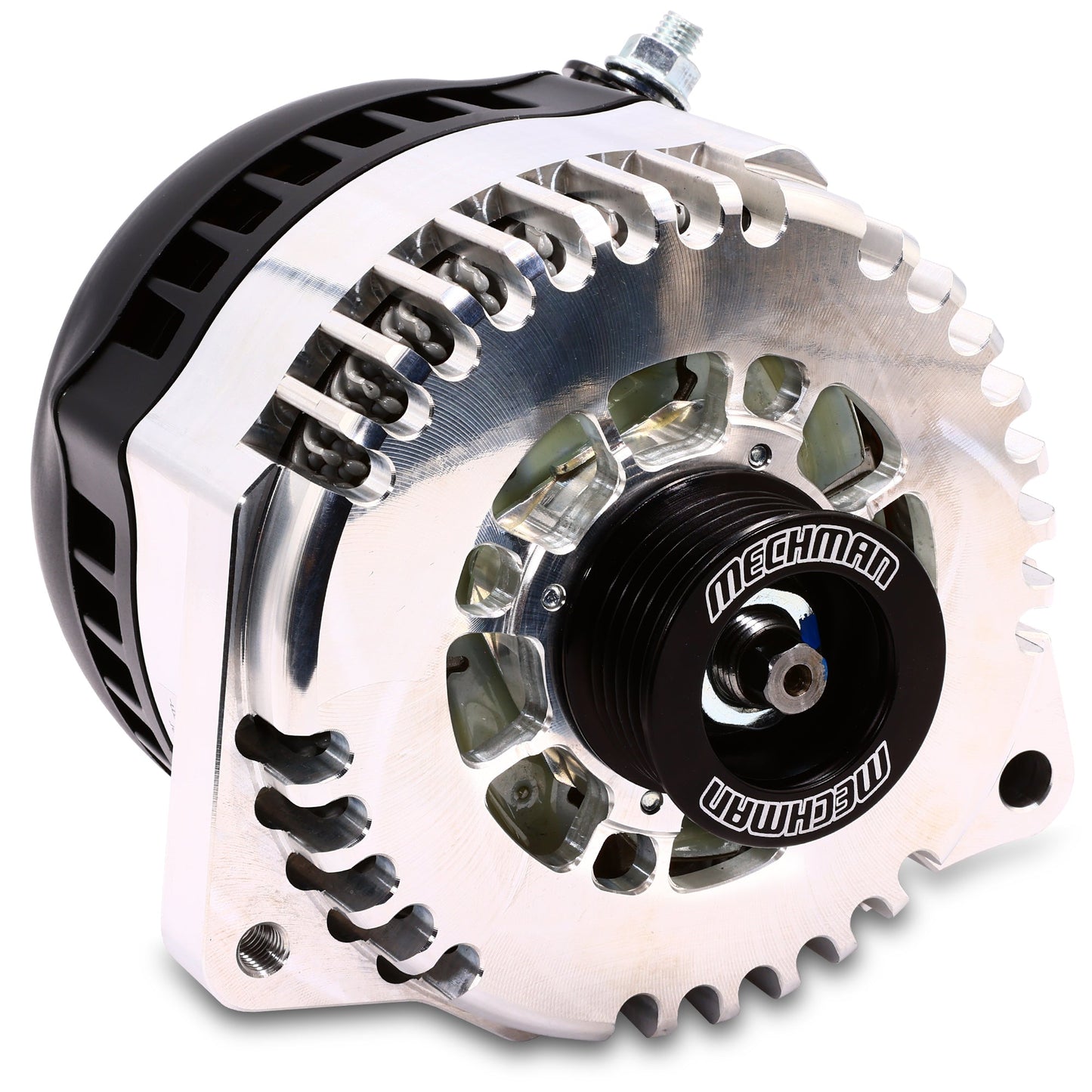 240 Amp High Output Alternator - 1987-1995 GM Truck C1500 Tahoe Suburban - Machined Billet