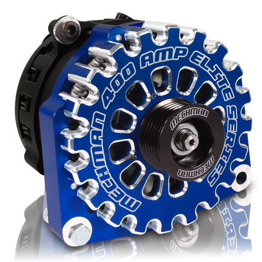 400 Amp High Output Alternator - 1987-1995 GM Truck C1500 Tahoe Suburban - Dark Blue Billet