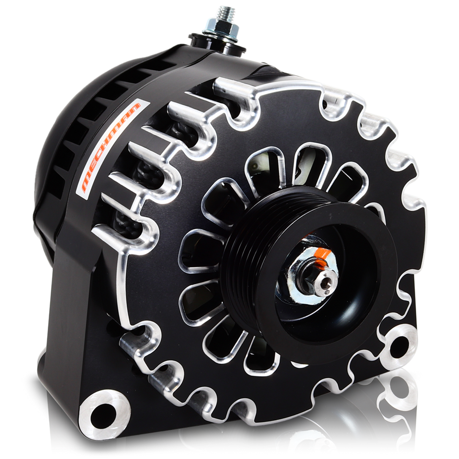 Billet Black 240 Amp Racing Alternator GM Truck LS Engine Swap | B8206240B | by: Mechman @ the lowest price of $499.00