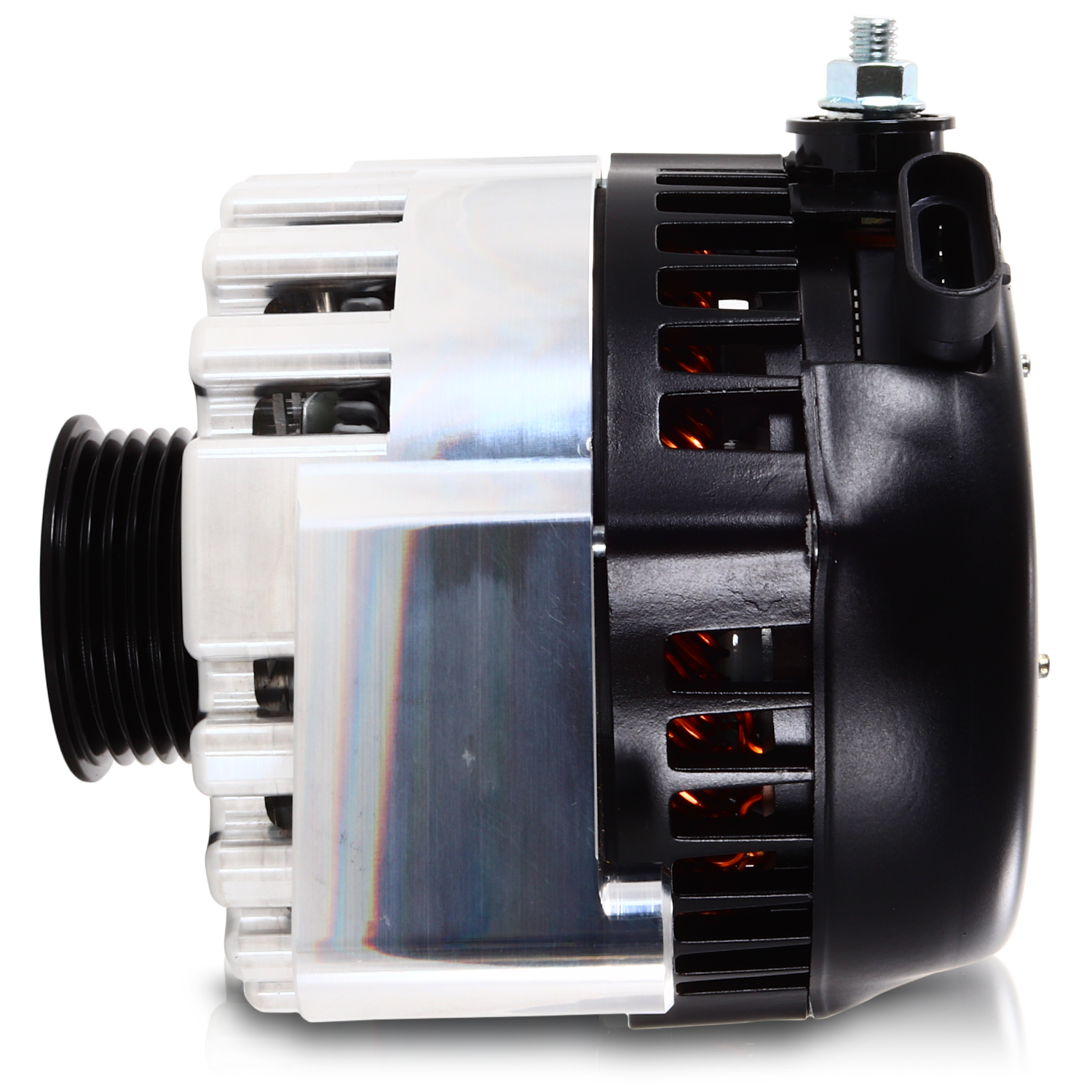 Billet Machined 240 Amp Racing Alternator GM Truck LS Engine Swap | B8206240M | by: Mechman @ the lowest price of $479.00