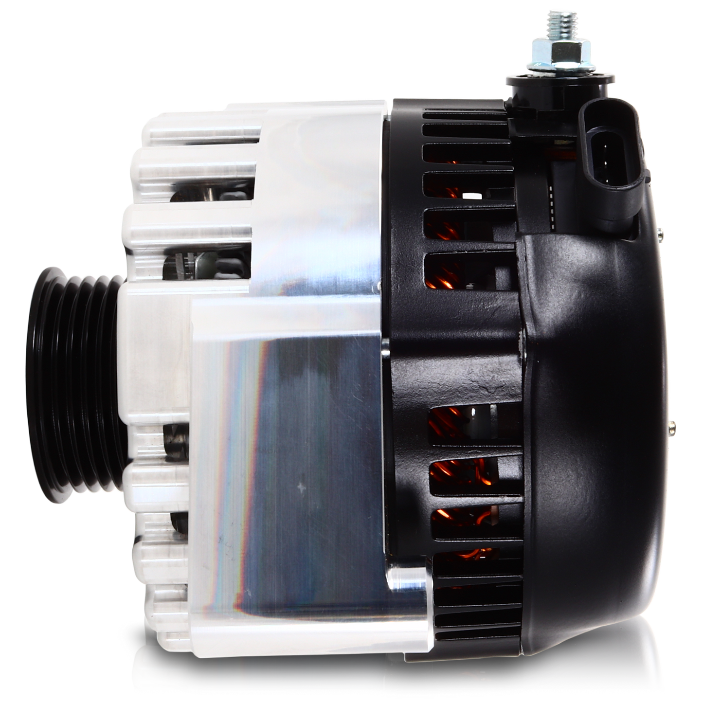 Billet Machined 170 Amp Racing Alternator GM Truck LS Engine Swap | B8206170M | by: Mechman @ the lowest price of $429.00