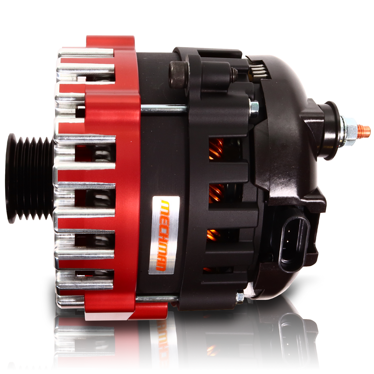 370 amp Elite series alternator for 88-95 GM Truck (Red) | B81657370RD | by: Mechman @ the lowest price of $629.00