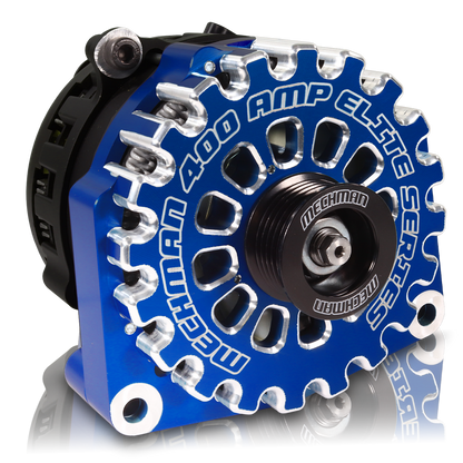 400 Amp RVC Bypass Alternator - 2007-2013 6.6L Duramax LMM/LML & 2005-2013 GM Gas - Dark Blue Billet