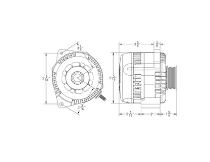 170 Amp 6 Phase 88-95 GM Truck High Output Alternator Polished Finish | 8165170P | by: Mechman @ the lowest price of $374.00