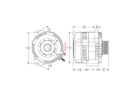 S Series 240A racing alt - replaces L mount CS130 - Machined | B81657240M | by: Mechman @ the lowest price of $519.00