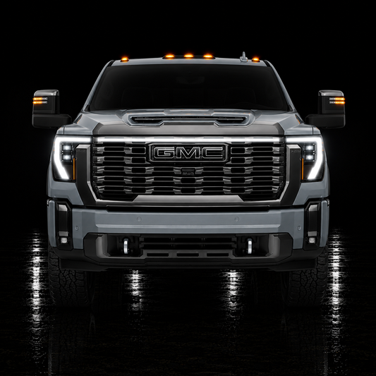 2024-2026 GMC Sierra 2500/3500 Denali & Denali Ultimate “Ghost” LED Grille Light Bar –, IP67